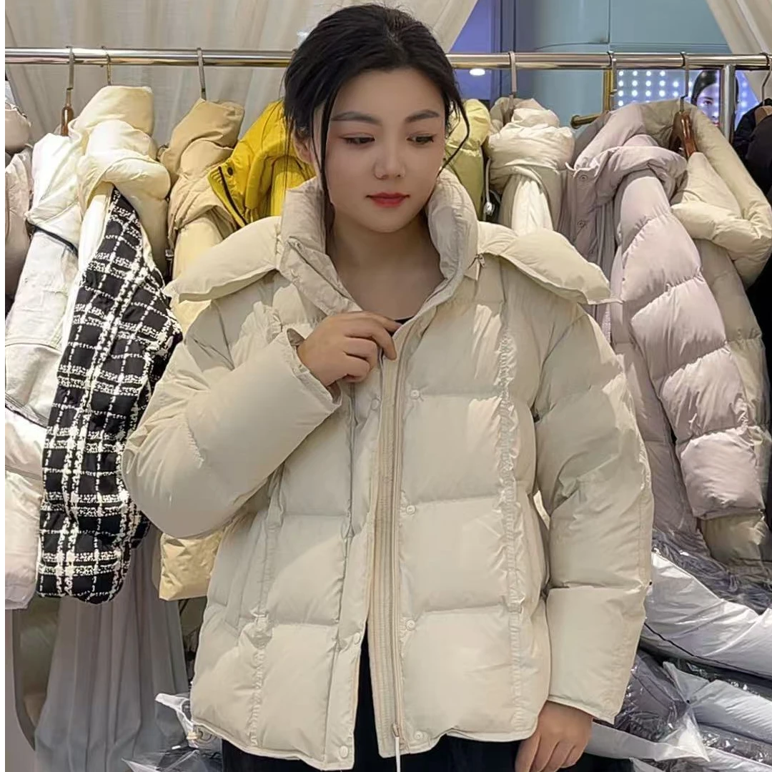 短款羽绒服连帽冬款女款时尚休闲百搭冬季