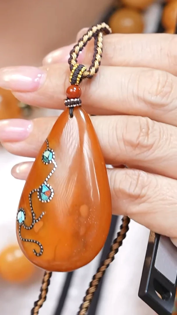 蜜蜡颈饰未镶嵌3499天然蜜蜡珠宝奇石云端妖孽全部保真