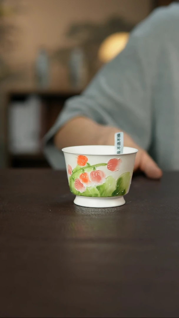 杯景德镇陶瓷杯碗柴烧瑕疵