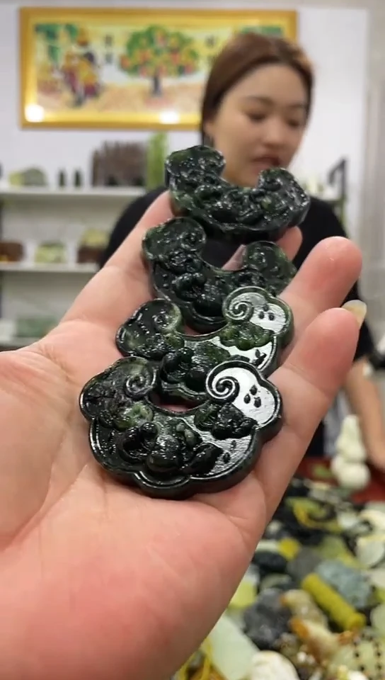 岫玉未镶嵌吊坠多样性发货其中发一件