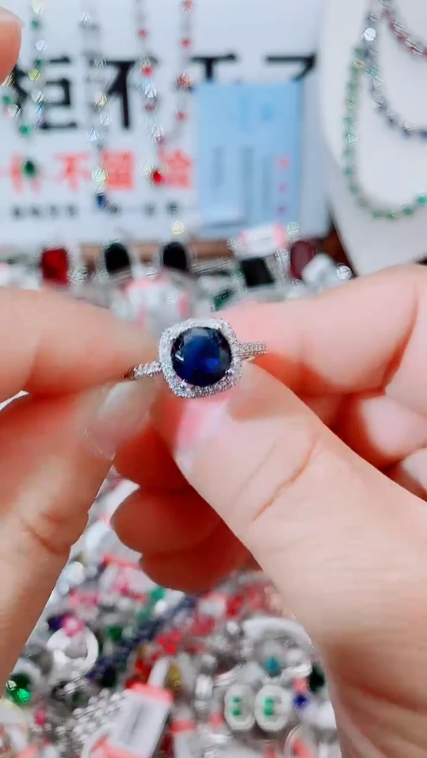 戒指蓝宝石未镶嵌