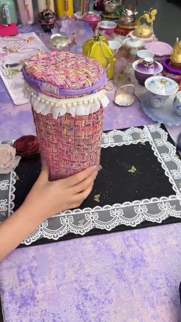 49打板样品不退换 小香风壶包收纳包 带链条