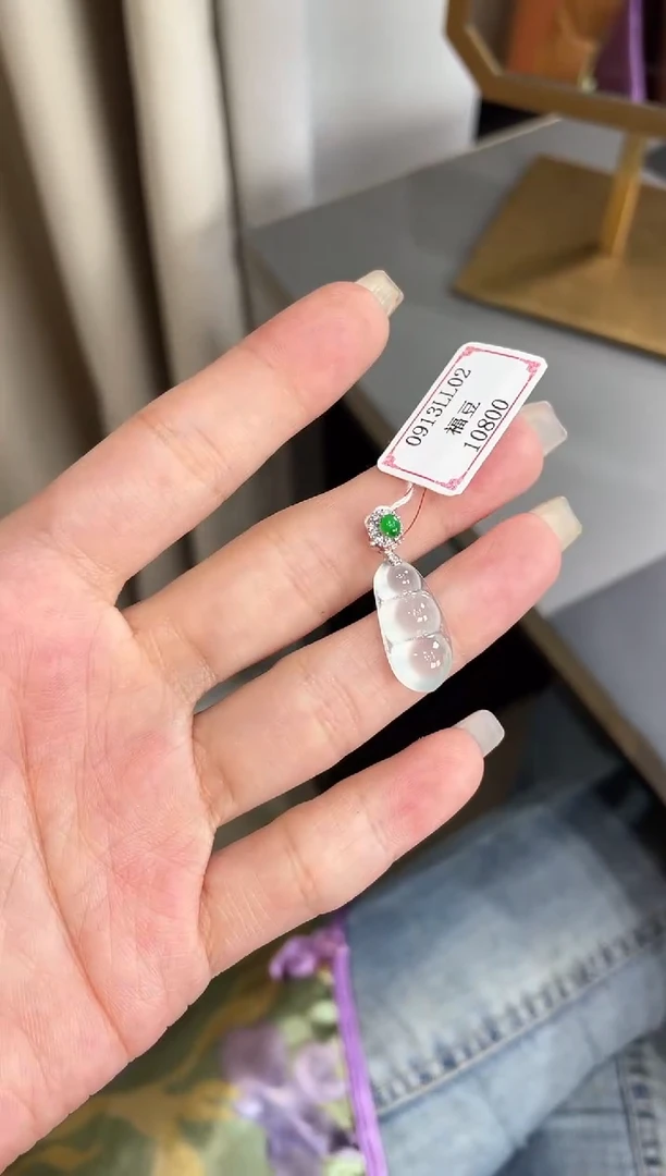 18K金镶嵌挂件翡翠0913LL02