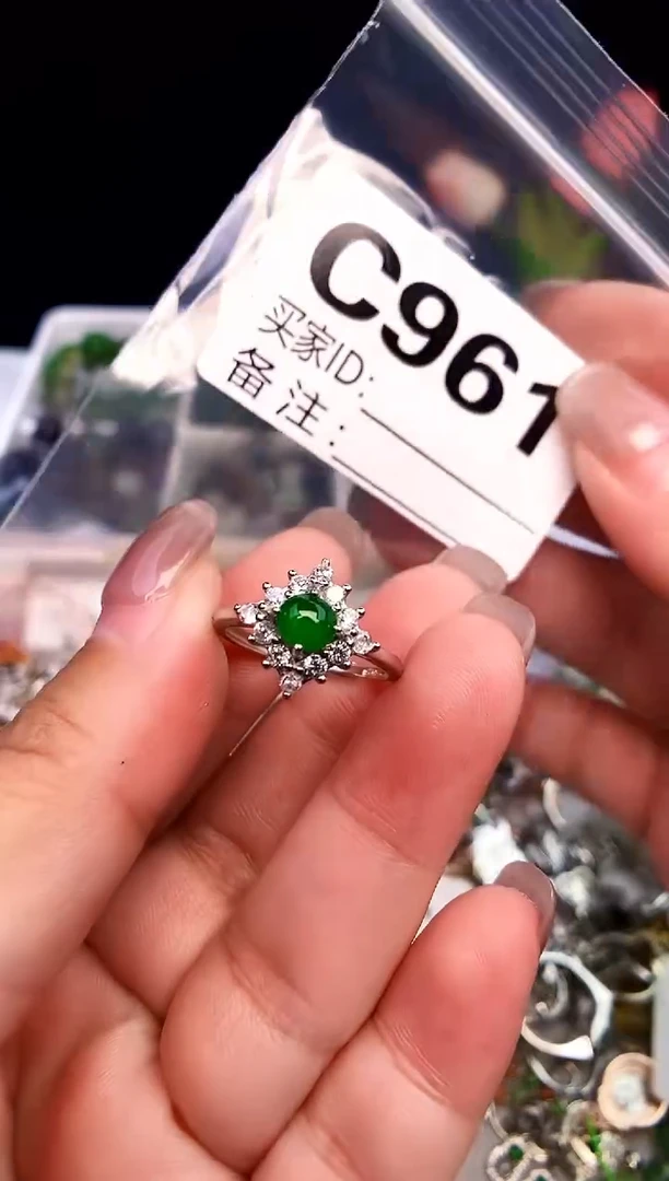 颈饰银S925镶嵌翡翠1
