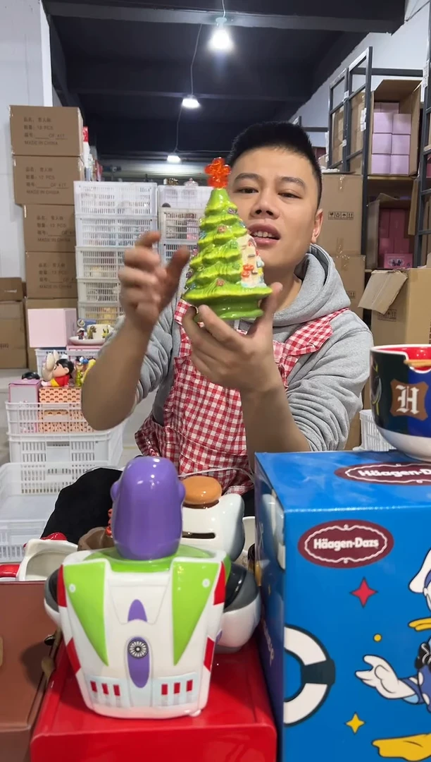 【闪购商品】杯圣诞树蘑菇屋灯摆件