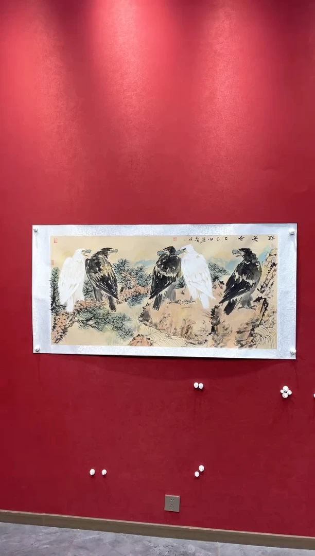 国画田哲老师现场创作 68
