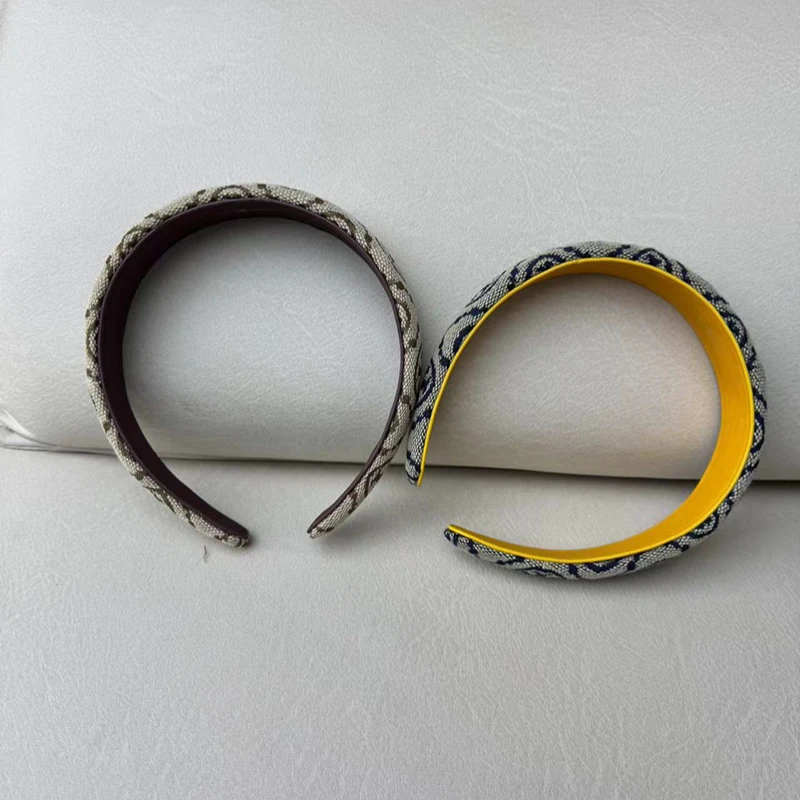 宝丫轻奢  女式复古时尚高颅顶百搭撞色提花头箍头饰发箍K817