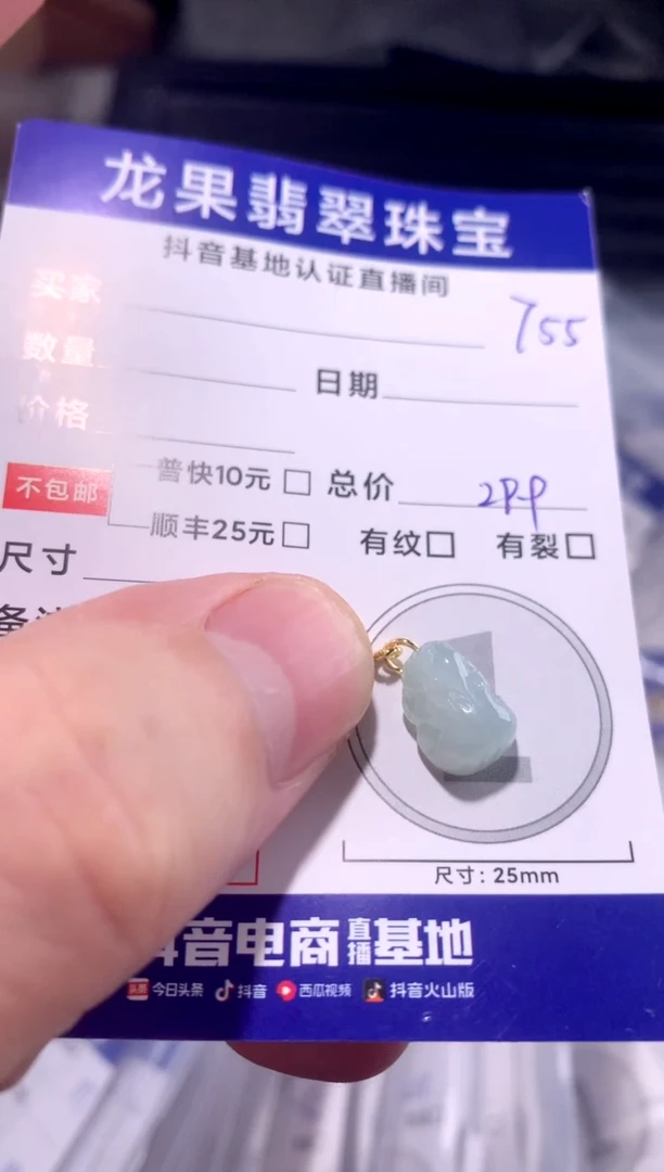 颈饰未镶嵌翡翠貔貅755