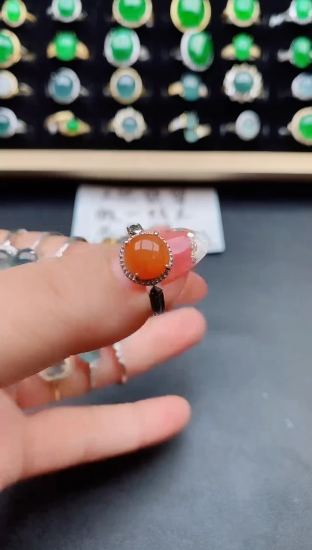 【闪购商品】翡翠戒指银S925镶嵌201212