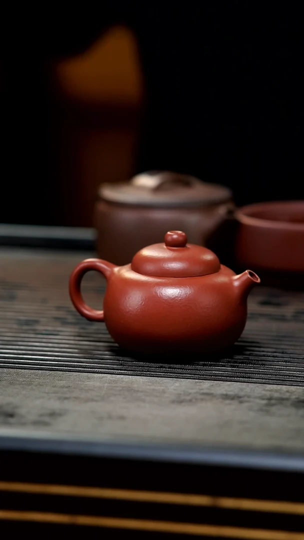 【闪购商品】紫砂茶壶14-微瑕半手朱泥纳福110cc