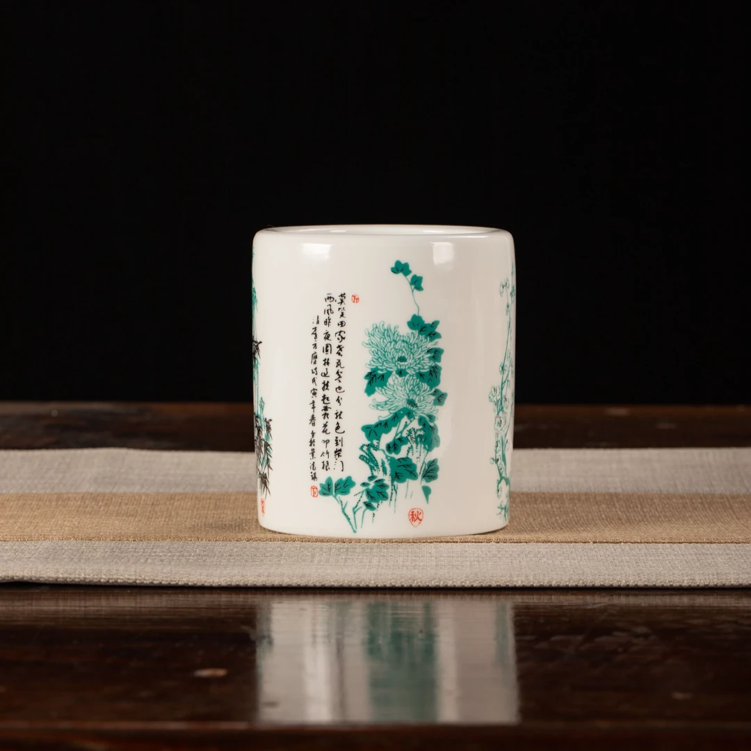 景德镇陶瓷-梅兰竹菊摆件