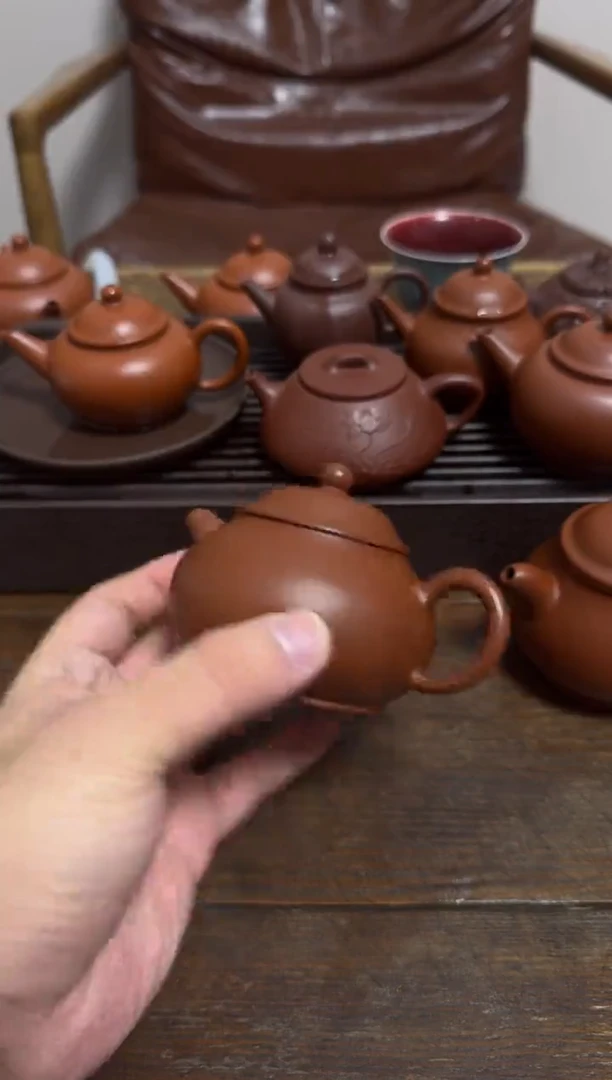 茶壶紫砂至**歌薄胎肥潘壶