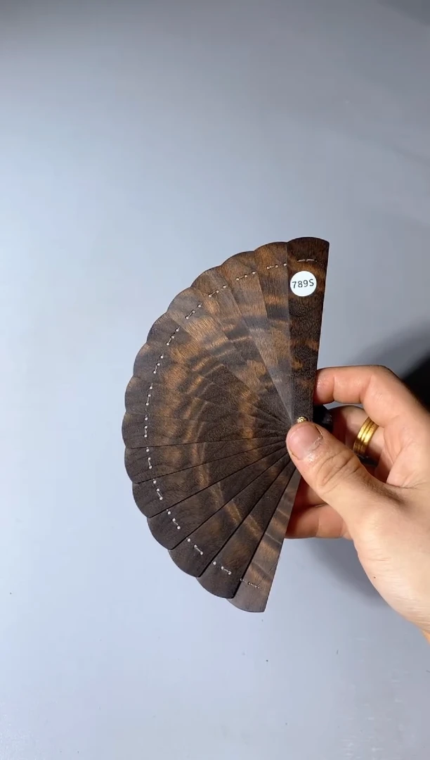 金丝楠789号10cm金丝楠木小叶桢楠掌中扇