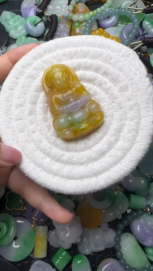 颈饰未镶嵌翡翠缅甸翡翠吊坠