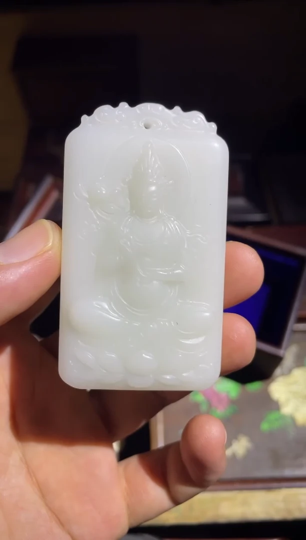 【闪购商品】白 双面工 观音 1件