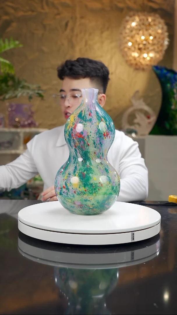 手工艺品琉璃莫奈葫芦赏瓶花器
