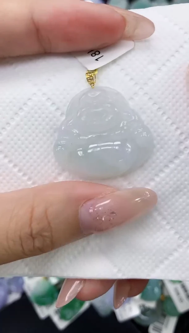 颈饰18K金镶嵌翡翠1111111111