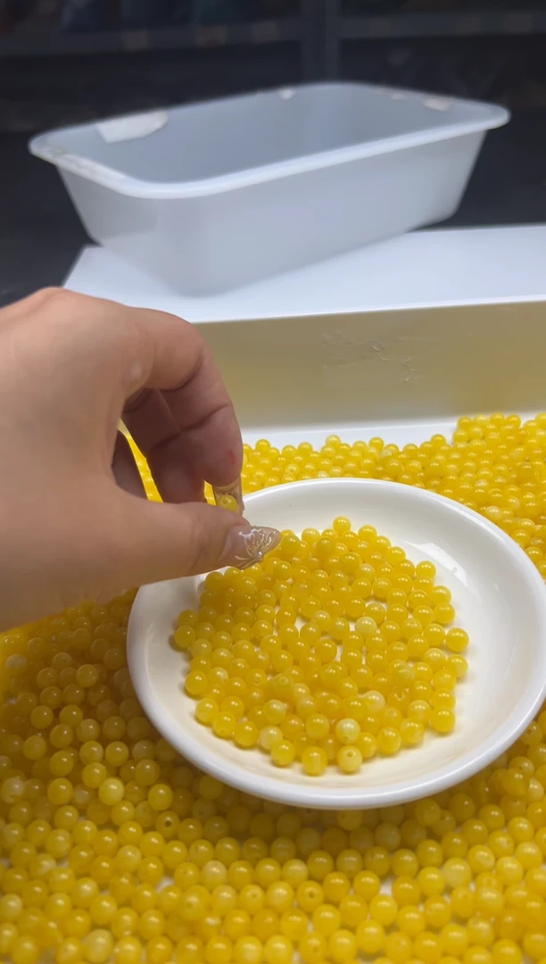 未镶嵌颈饰蜜蜡w651白花蜡蜜蜡6mm*50