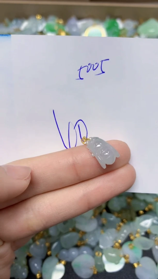 【闪购商品】翡翠颈饰18K金镶嵌 天然翡翠A货