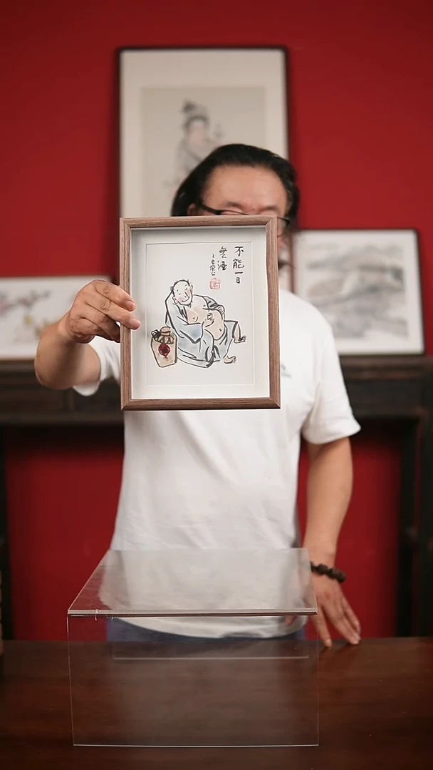国画手写手绘-十寸摆台