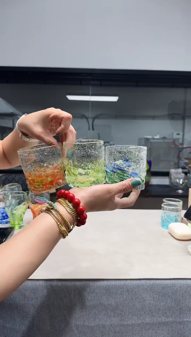 琉璃G慕忆家手作高口一套3件