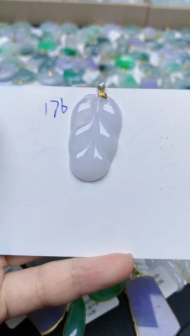 【闪购商品】翡翠颈饰18K金镶嵌天然翡翠A货