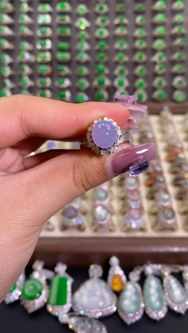 未镶嵌戒指翡翠天然缅甸A货翡翠未镶嵌 粉丝福利