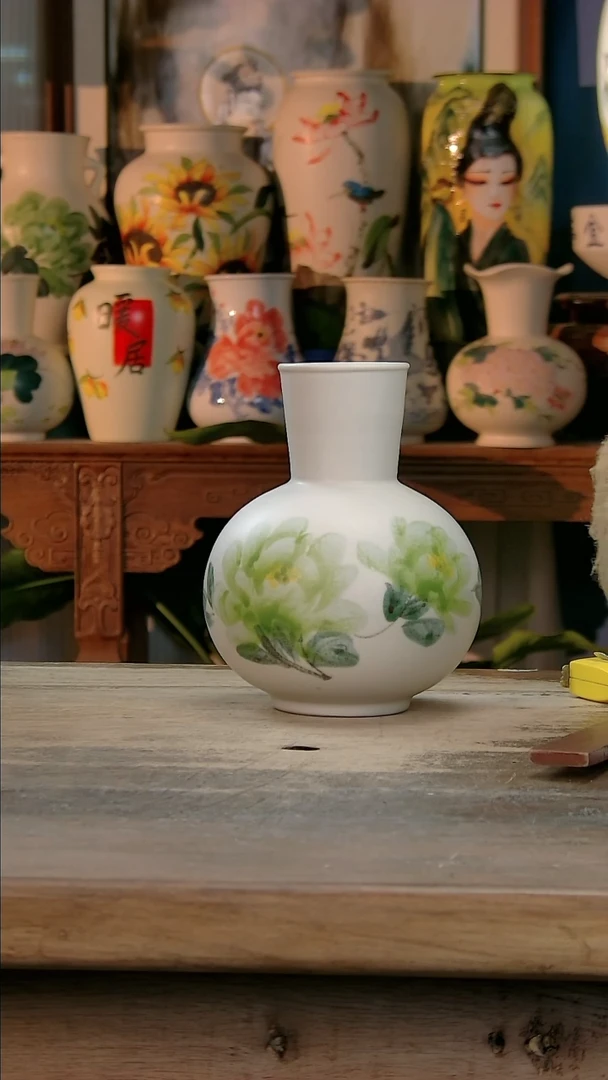 【闪购商品】瓷片景德镇纯手工釉下彩精品花瓶