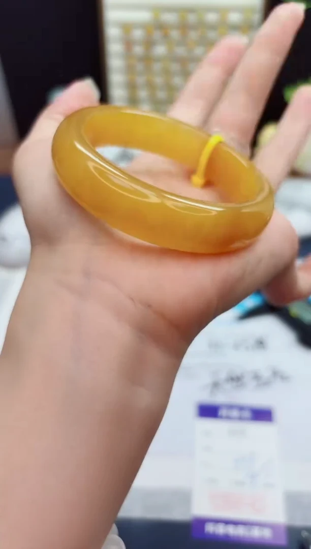 未镶嵌手镯石英质玉429-财气镯-圈口55