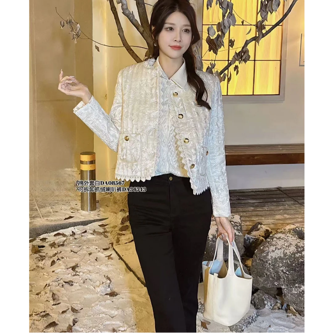 【高奢•墨雪】NN039加厚小香风外套高级感气质网红短款时尚