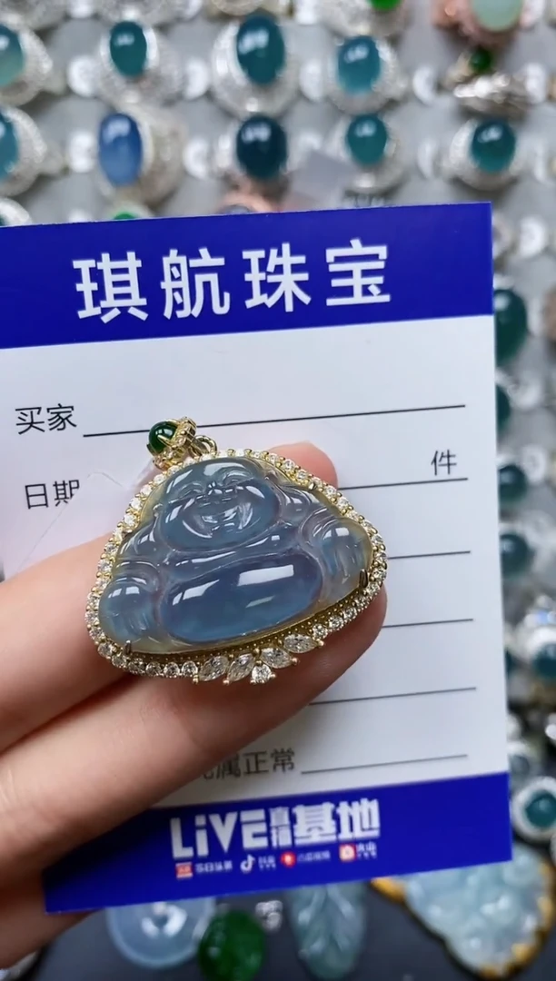 【闪购商品】翡翠颈饰银S925镶嵌0630