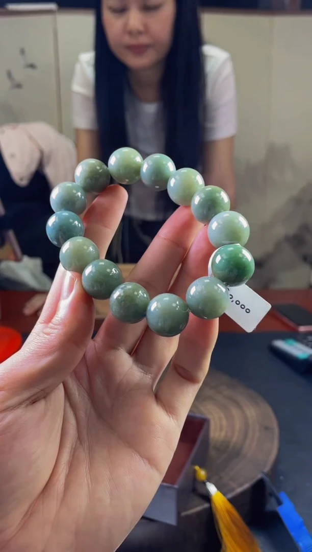 未镶嵌定制翡翠珠串 拍一发一