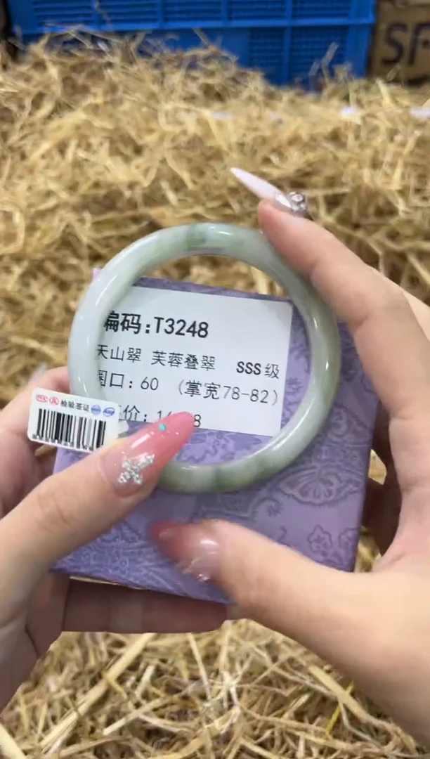 未镶嵌手镯石英质玉T3248