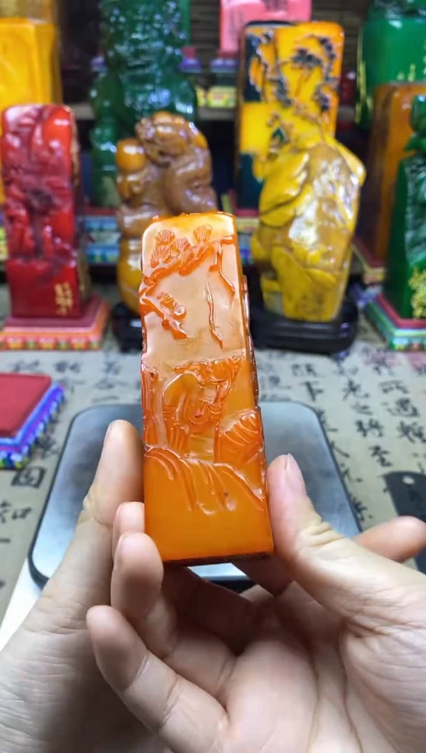 寿山石印石纯天然篆刻石料