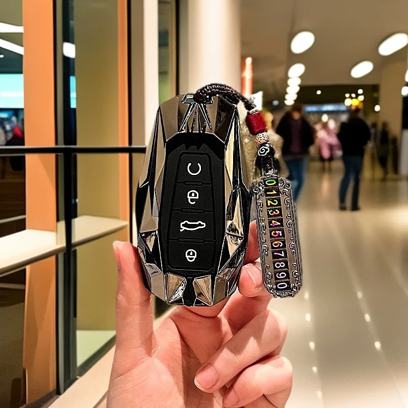 适用吉利钥匙套24/25款星越L星瑞帝豪博越L缤瑞icon牛仔汽车壳扣