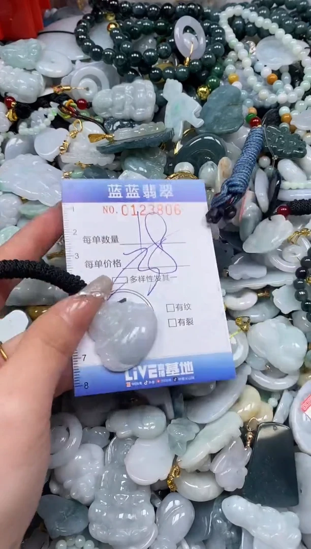 【闪购商品】翡翠颈饰未镶嵌闪购0123806多样性发其一