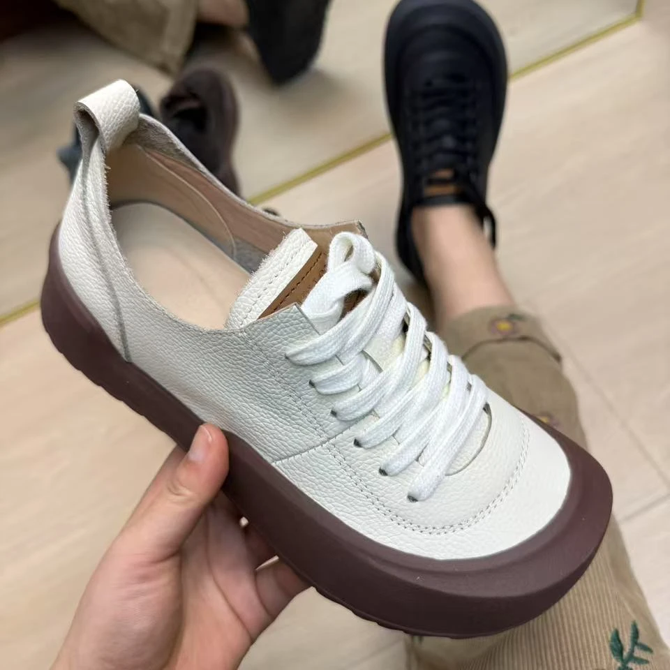 头层牛皮原创新品首发真皮单鞋2025年新款软底舒适防滑轻便女单鞋