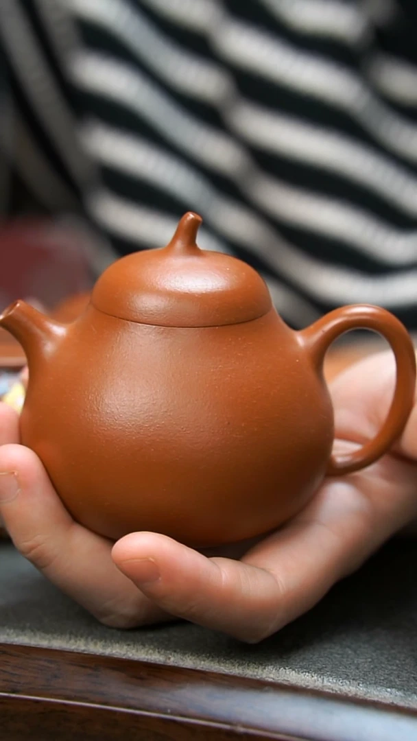 【闪购商品】紫砂茶壶朱泥茄瓜壶