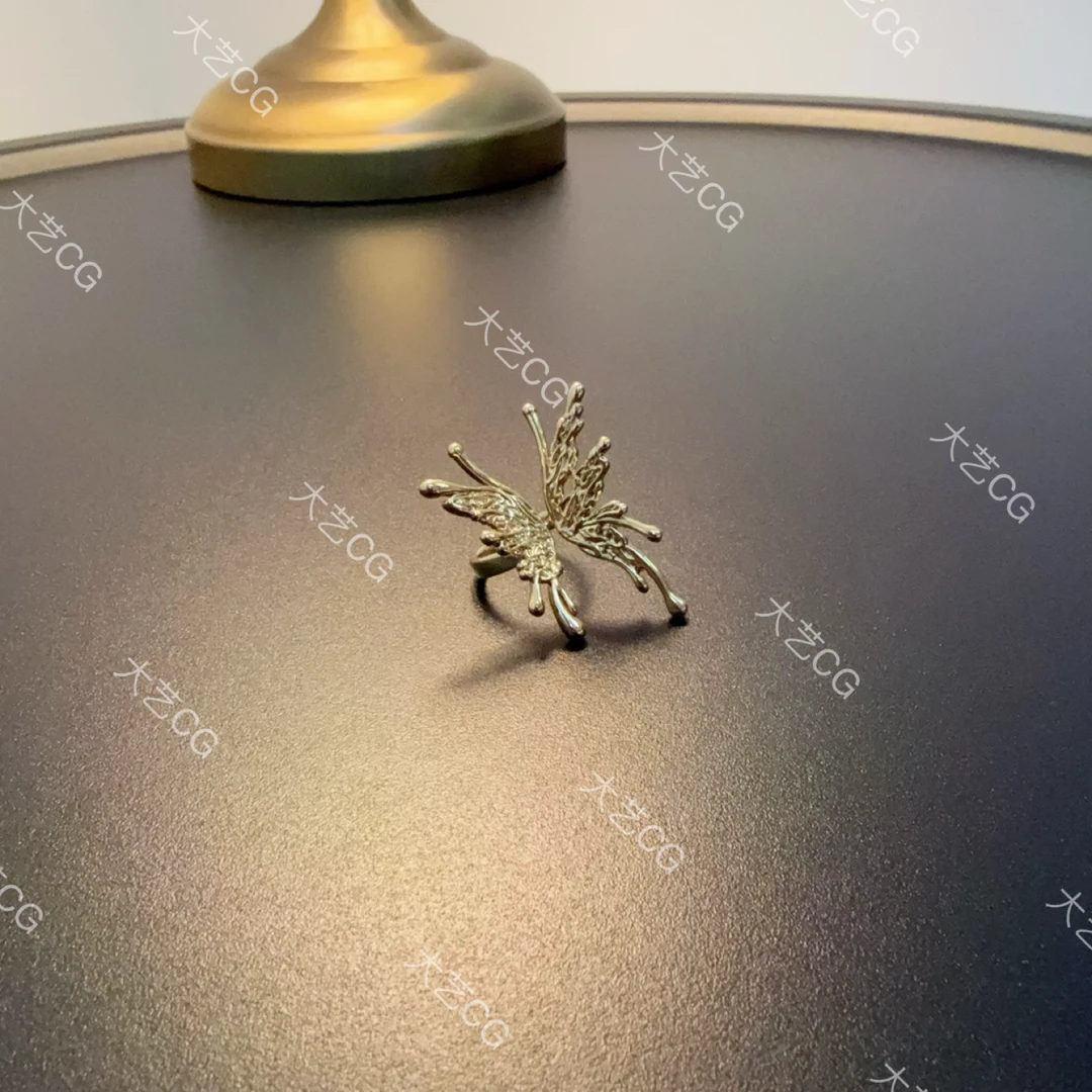 合金戒指 复古风金色戒指优雅开口可调节指环RIAIg  0354