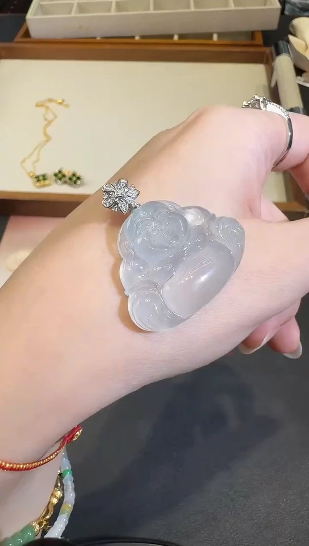 颈饰18K金镶嵌翡翠X1207-512-246