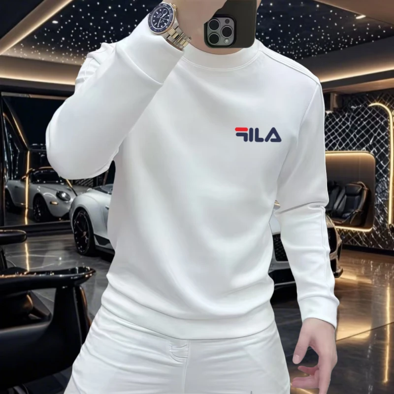 2025潮牌卫衣男款秋冬2025新款圆领运动休闲套头时尚加绒加厚上衣