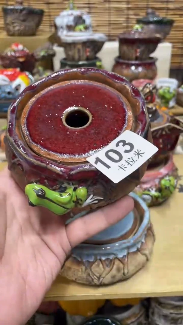 @****酪103精美粗陶手工柴烧