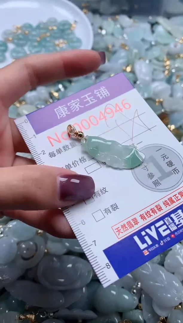 翡翠未镶嵌吊坠(不含链)4946