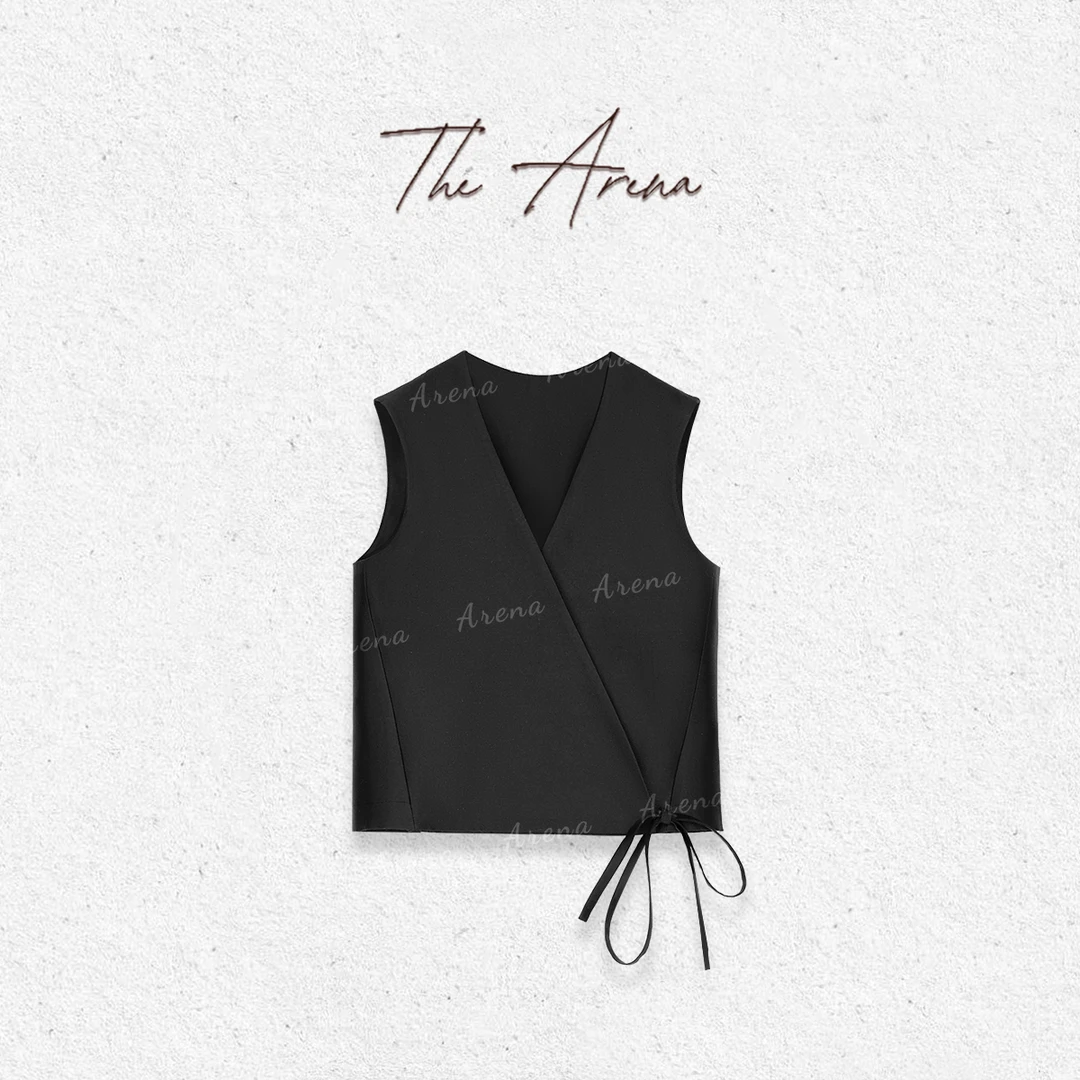 The Arena“月影织华”桑蚕丝羊毛系腰带马甲XY-7506