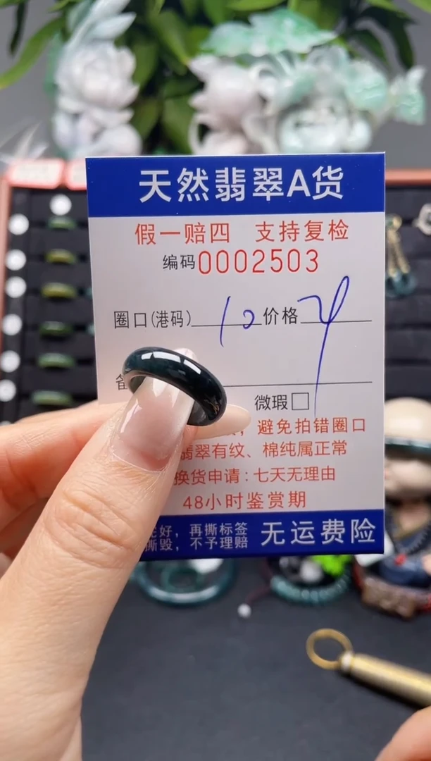 翡翠戒指未镶嵌10*2503