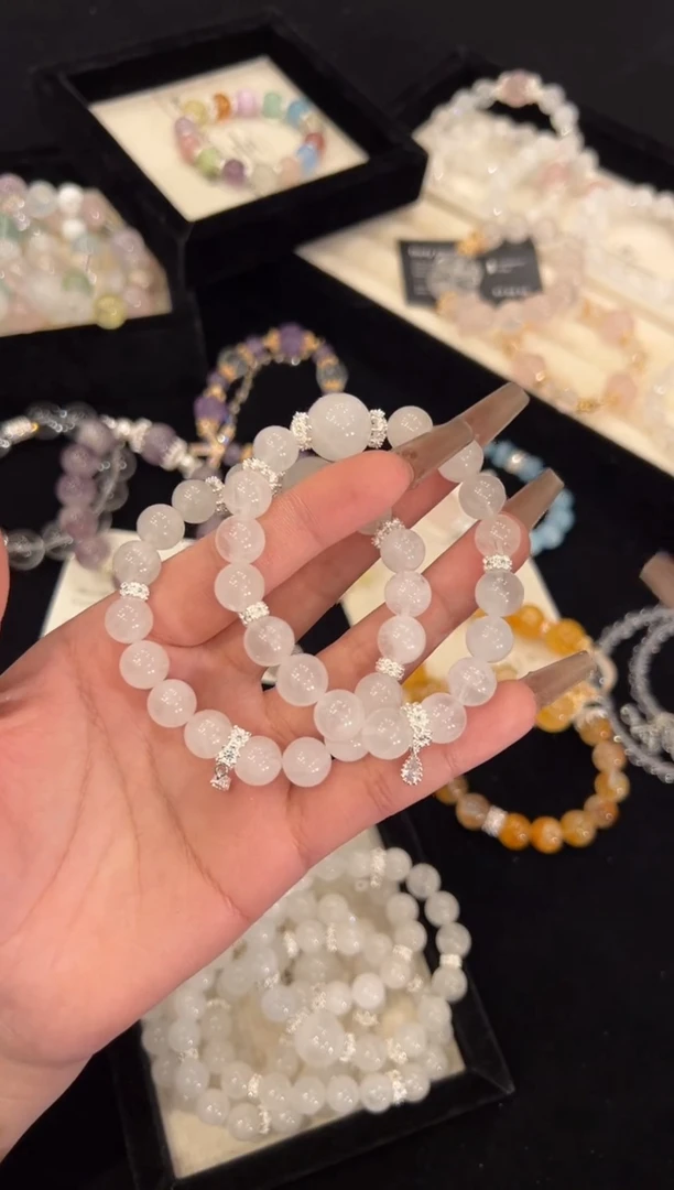 【闪购商品】水晶手链合金白幽灵手链x1370