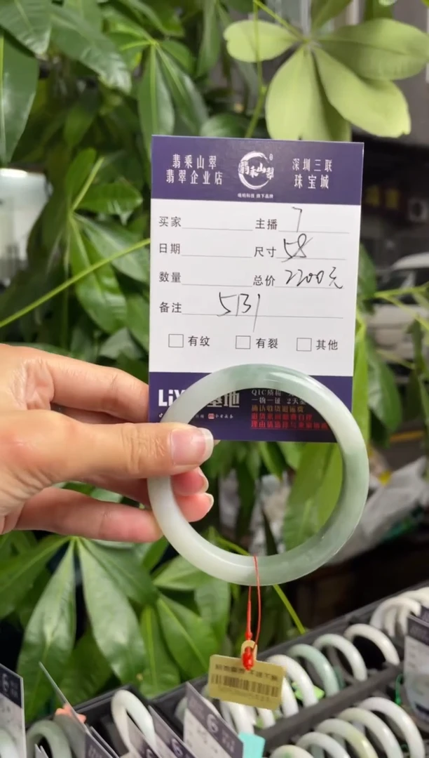 未镶嵌手镯翡翠Q 58正圈 5131