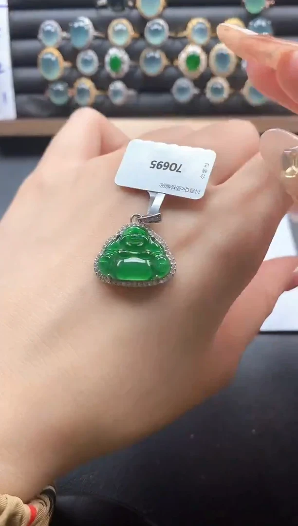 银S925镶嵌戒指翡翠51511