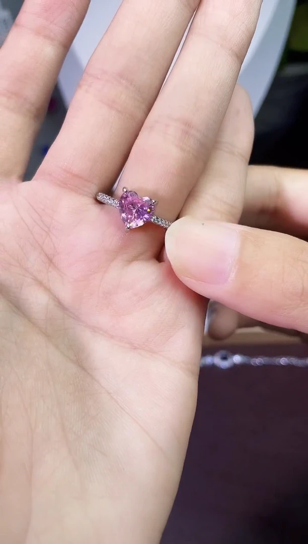 合金合成钻石粉宝戒指