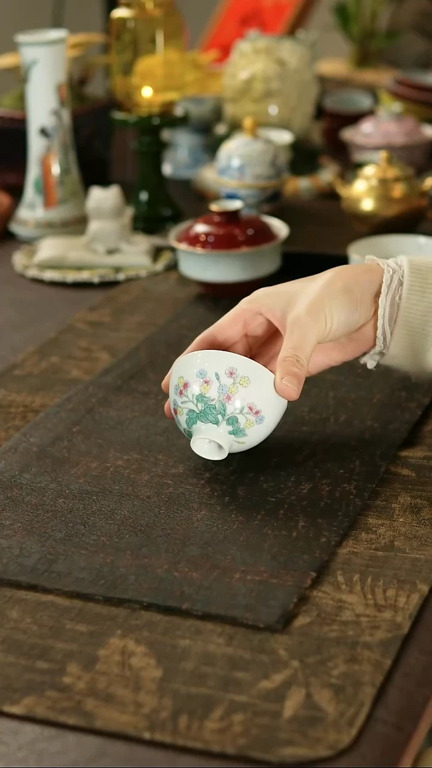 景德镇陶瓷杯碗柴烧多人